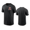 49ers black infographic lock up t shirt