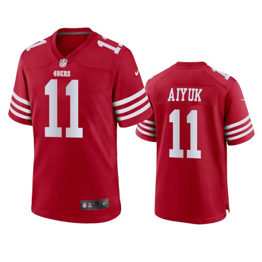 Brandon Aiyuk San Francisco 49ers Scarlet Game Jersey - Jerseyok Shop