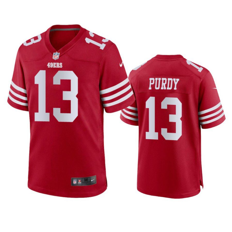 Brock Purdy San Francisco 49ers Scarlet Game Jersey - Jerseyok Shop