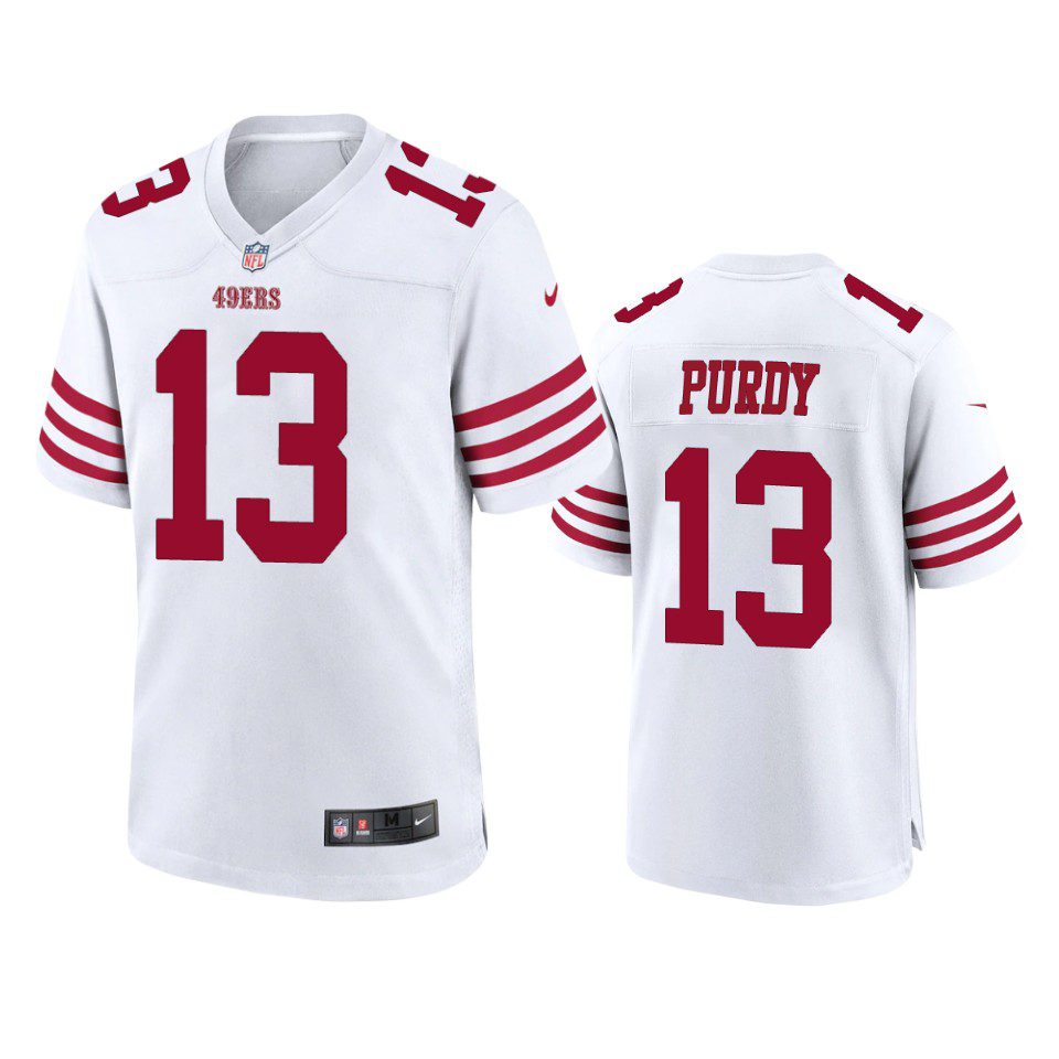 Brock Purdy San Francisco 49ers White Game Jersey - Jerseyok Shop