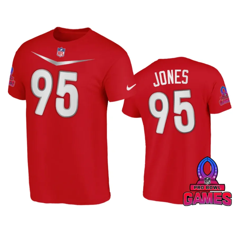 afc chris jones red 2024 pro bowl games name number t shirt