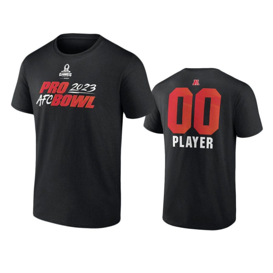 afc custom black 2023 pro bowl pick a player t shirt