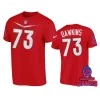 afc dion dawkins red 2024 pro bowl games name number t shirt