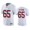 alabama crimson tide jc latham white game jersey