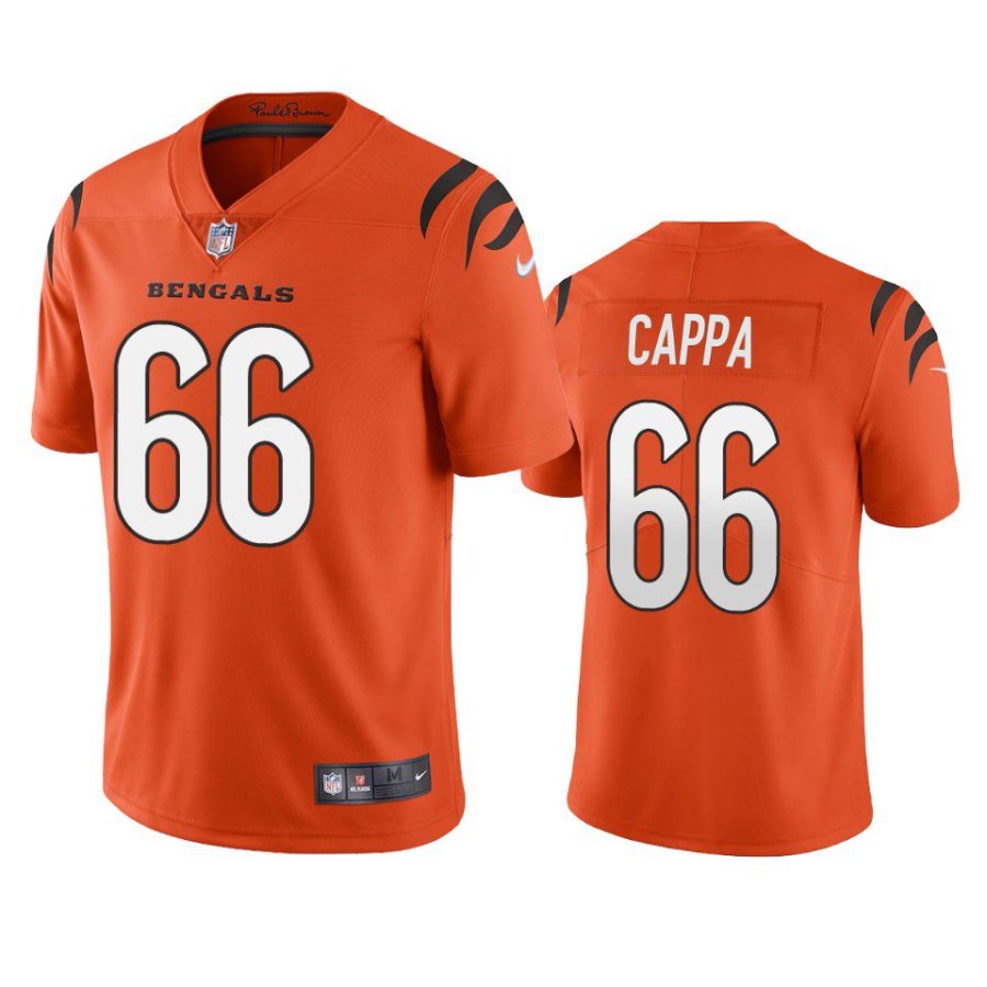 alex cappa bengals orange vapor jersey