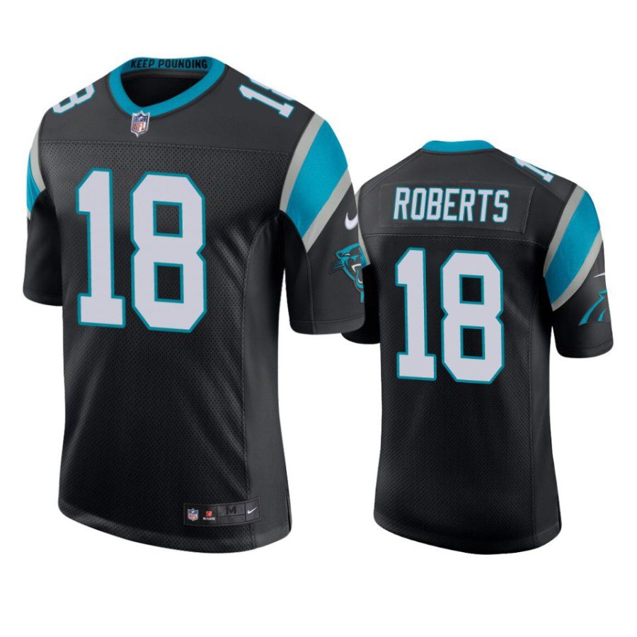 andre roberts panthers black vapor jersey