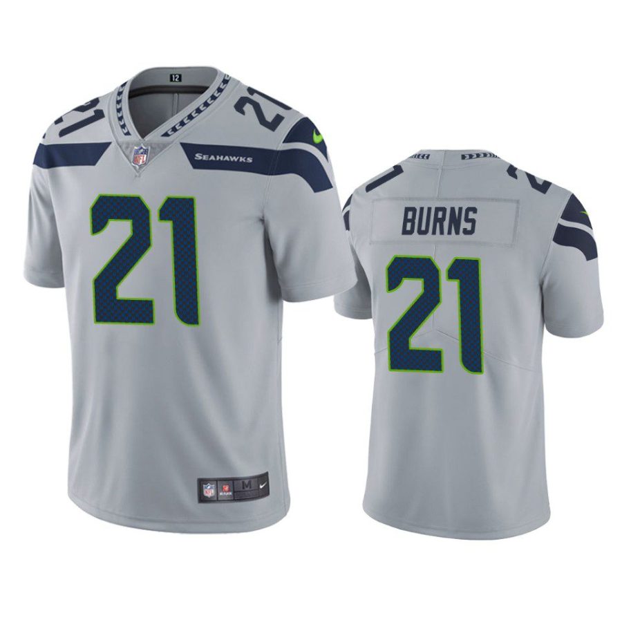 artie burns seahawks gray vapor jersey