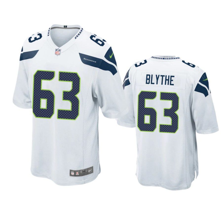 austin blythe seahawks white game jersey