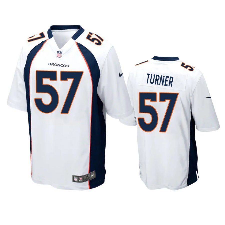 broncos billy turner game white jersey