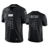 browns deshaun watson black reflective limited jersey