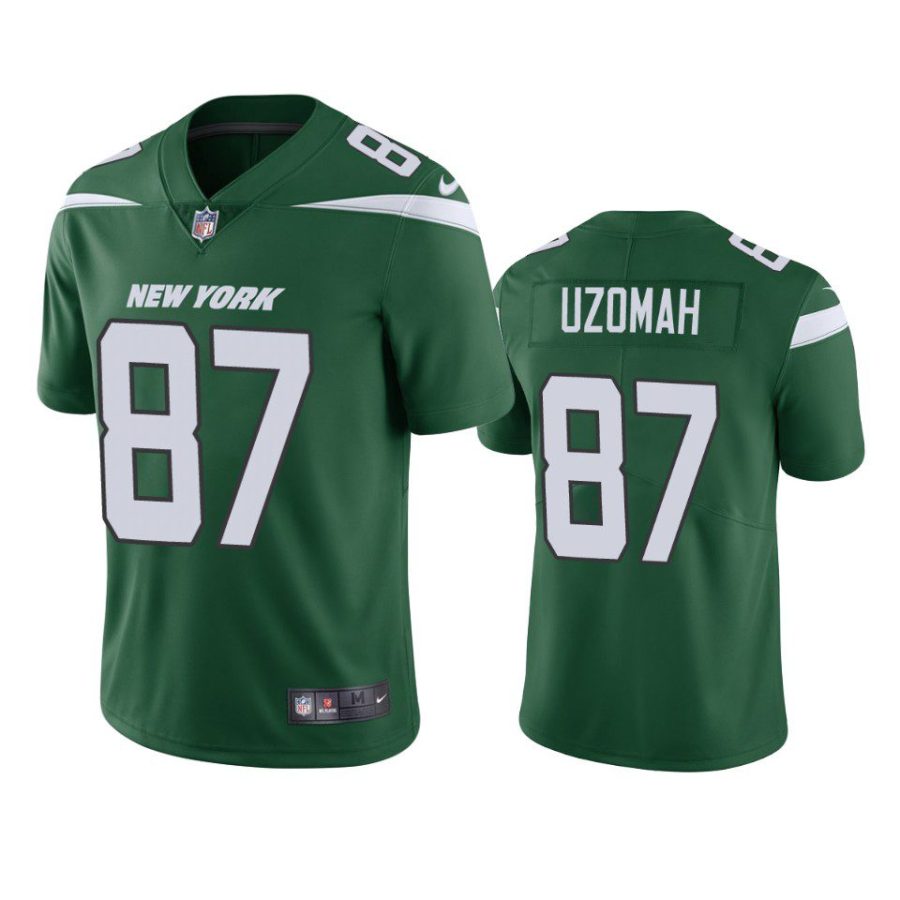 c.j. uzomah jets green vapor jersey