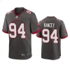 calijah kancey buccaneers pewter alternate game jersey