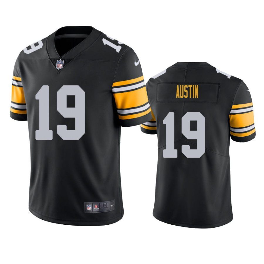 calvin austin steelers black vapor jersey