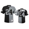 charles woodson raiders black silver split legacy replica jersey 0a