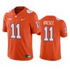 clemson tigers bryan bresee orange game jersey