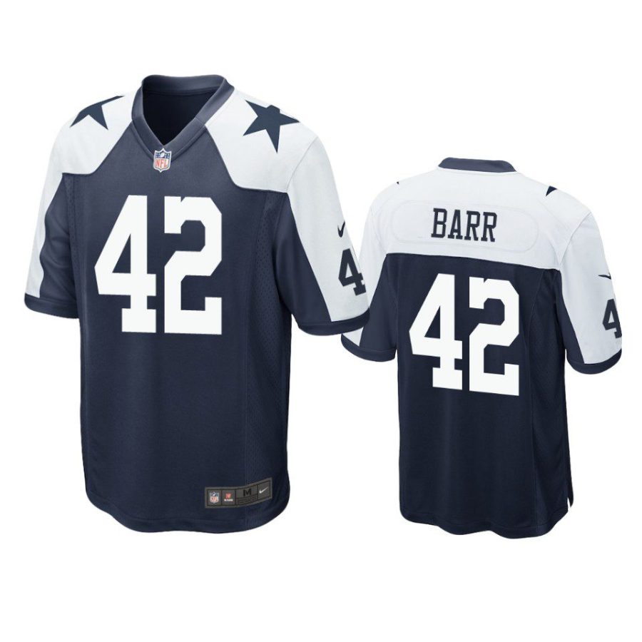 cowboys anthony barr alternate game navy jersey