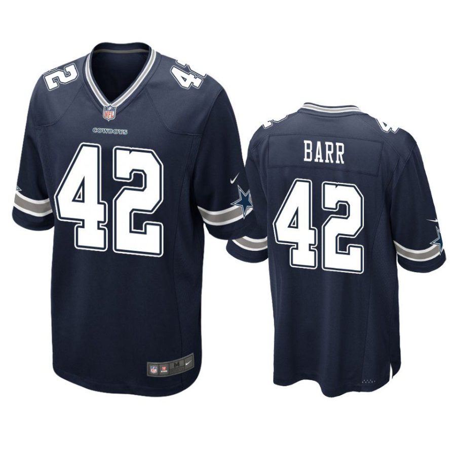 cowboys anthony barr game navy jersey