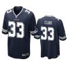 cowboys damone clark game navy jersey