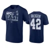 cowboys deuce vaughn navy 2023 nfc east division champions conquer t shirt