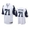 cowboys jason peters alternate game white jersey