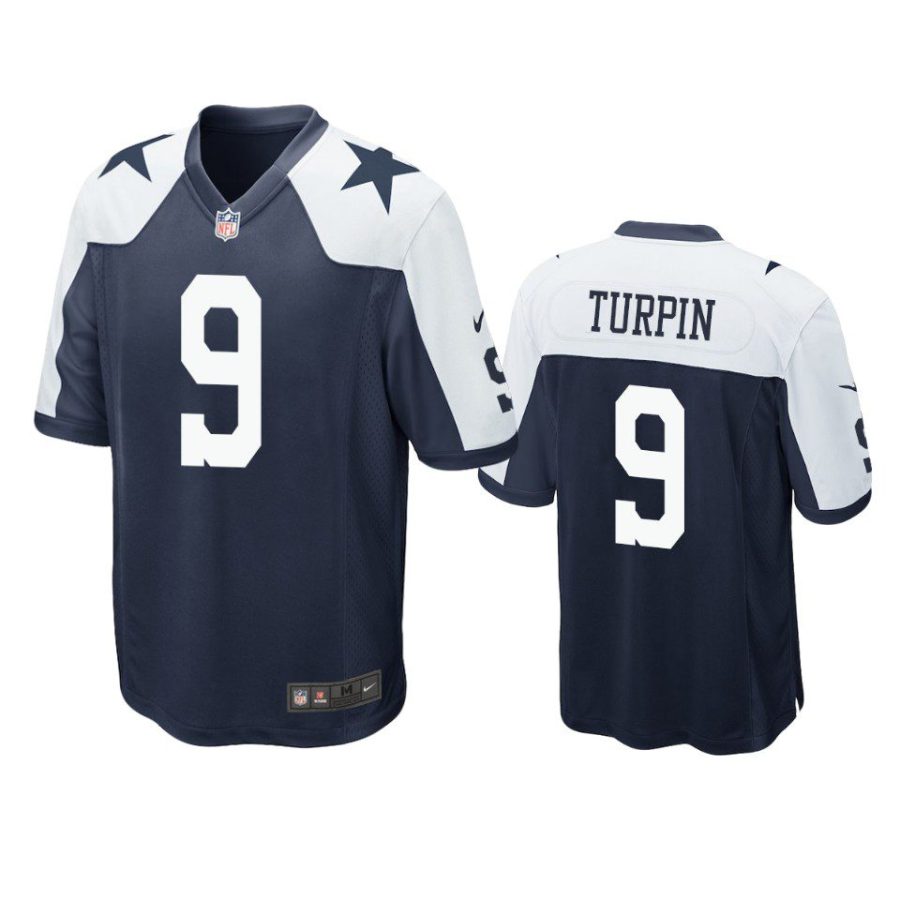 cowboys kavontae turpin alternate game navy jersey