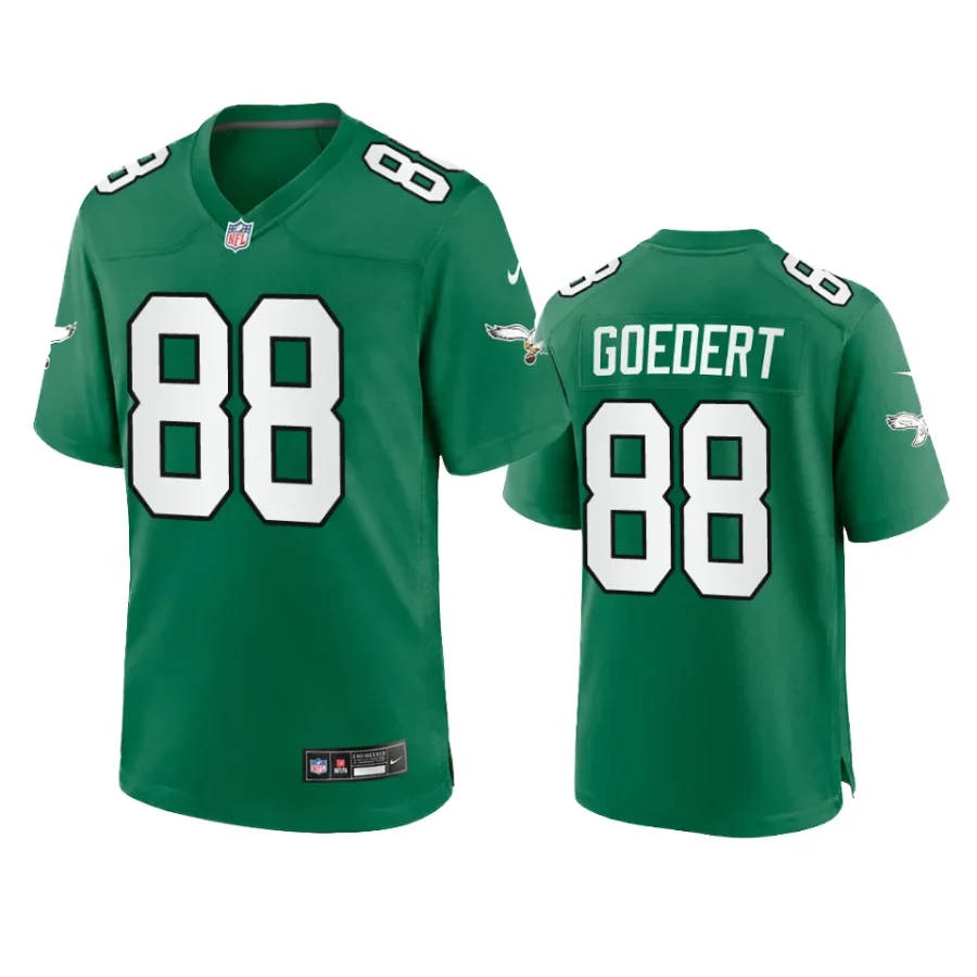 dallas goedert eagles alternate game kelly green jersey