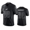 eagles dallas goedert black reflective limited jersey