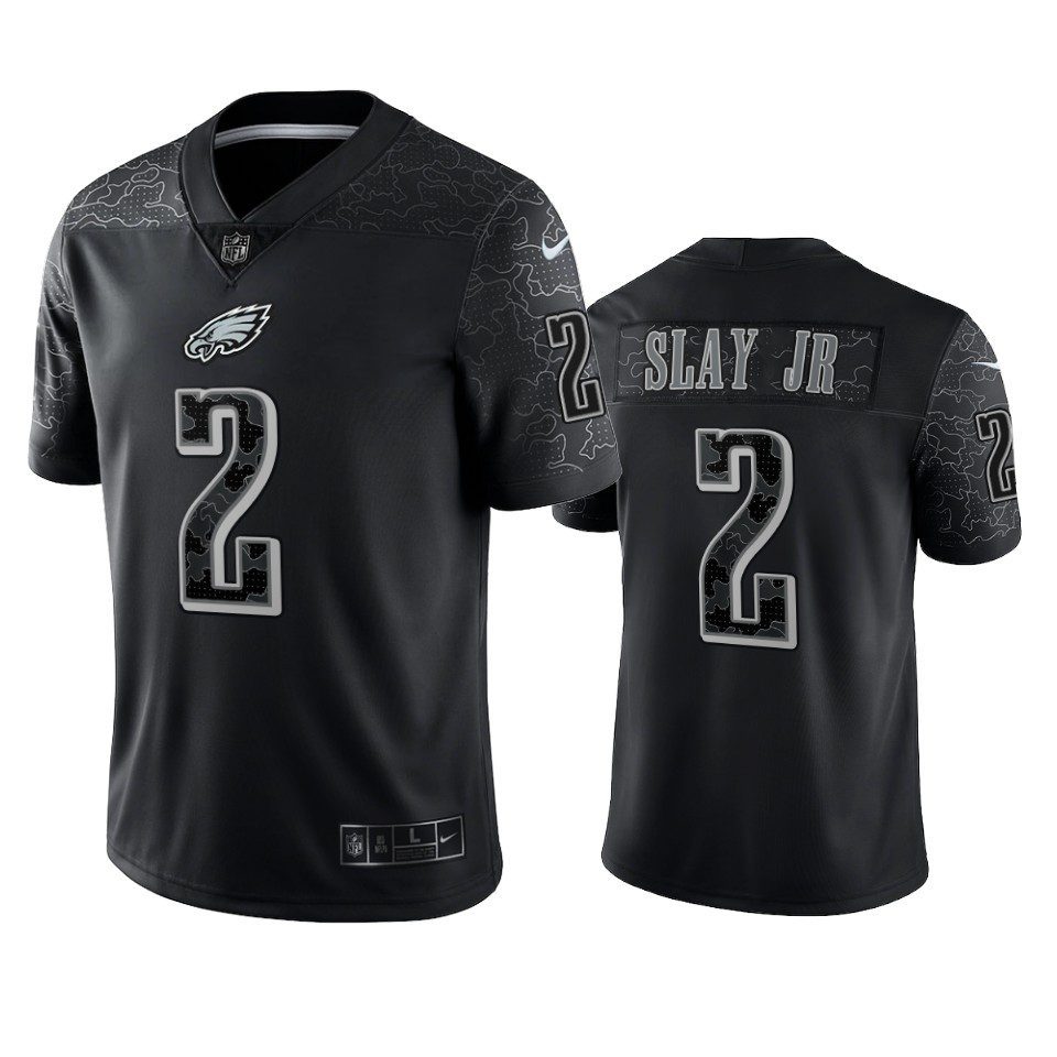 Philadelphia Eagles Darius Slay Jr Black Reflective Limited Jersey ...