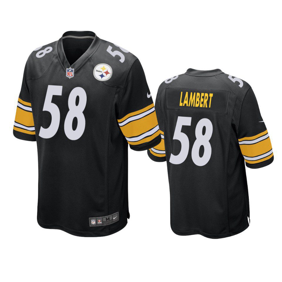 Pittsburgh Steelers Jack Lambert Black Game Jersey - Jerseyok Shop