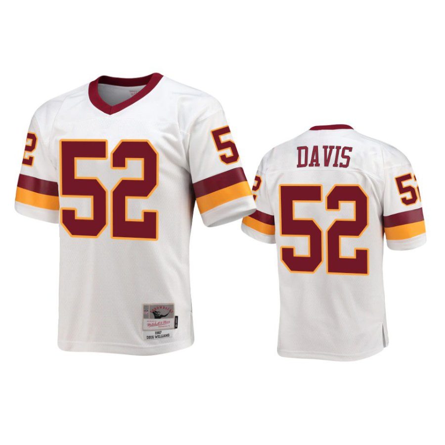 jamin davis commanders white throwback legacy replica jersey