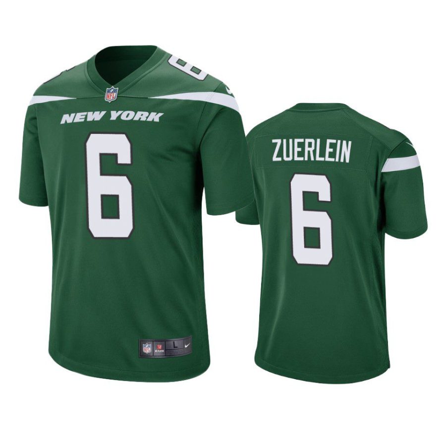 Greg Zuerlein New York Jets Green Game Jersey - Jerseyok Shop