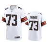 joe thomas browns game white jersey