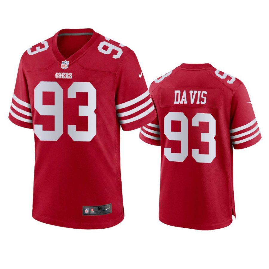 kalia davis 49ers game scarlet jersey