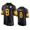 kenny pickett steelers alternate game black jersey