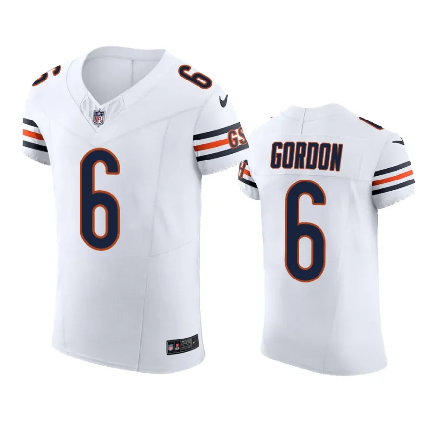 kyler gordon bears white vapor f.u.s.e. limited jersey