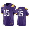 lsu tigers sage ryan purple game jersey