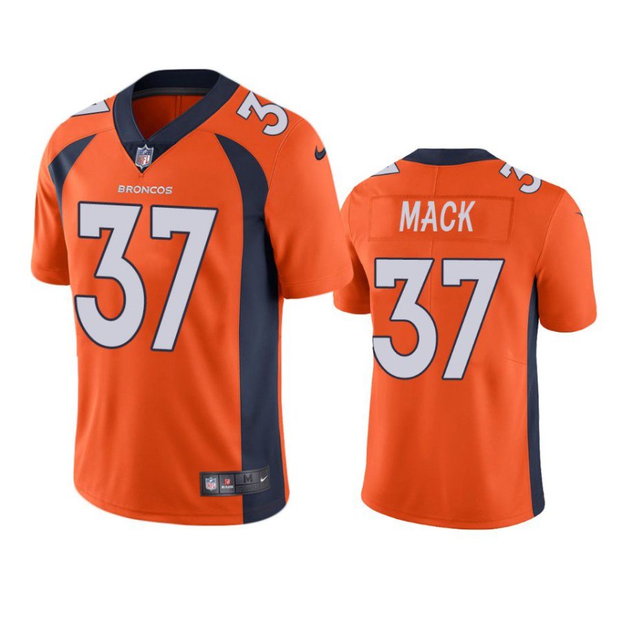 marlon mack broncos orange vapor limited jersey