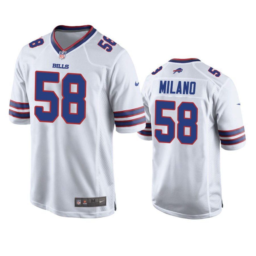 matt milano bills game white jersey