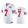 men charvarius ward white super bowl lviii vapor fuse jersey