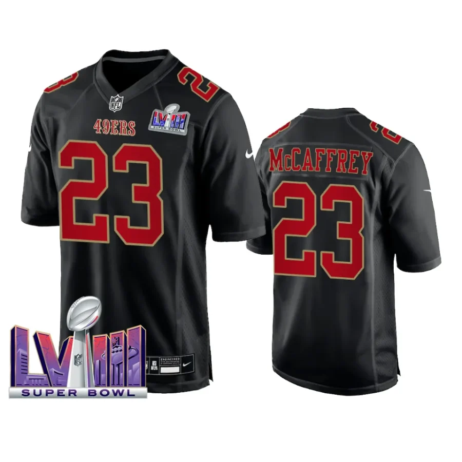 Super Bowl LVIII San Francisco 49ers Christian McCaffrey Black Fashion ...