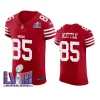 men george kittle scarlet super bowl lviii vapor elite jersey