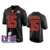 men patrick mahomes ii black super bowl lviii fashion jersey