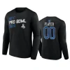 nfc custom black 2024 nfl pro bowl long sleeve t shirt