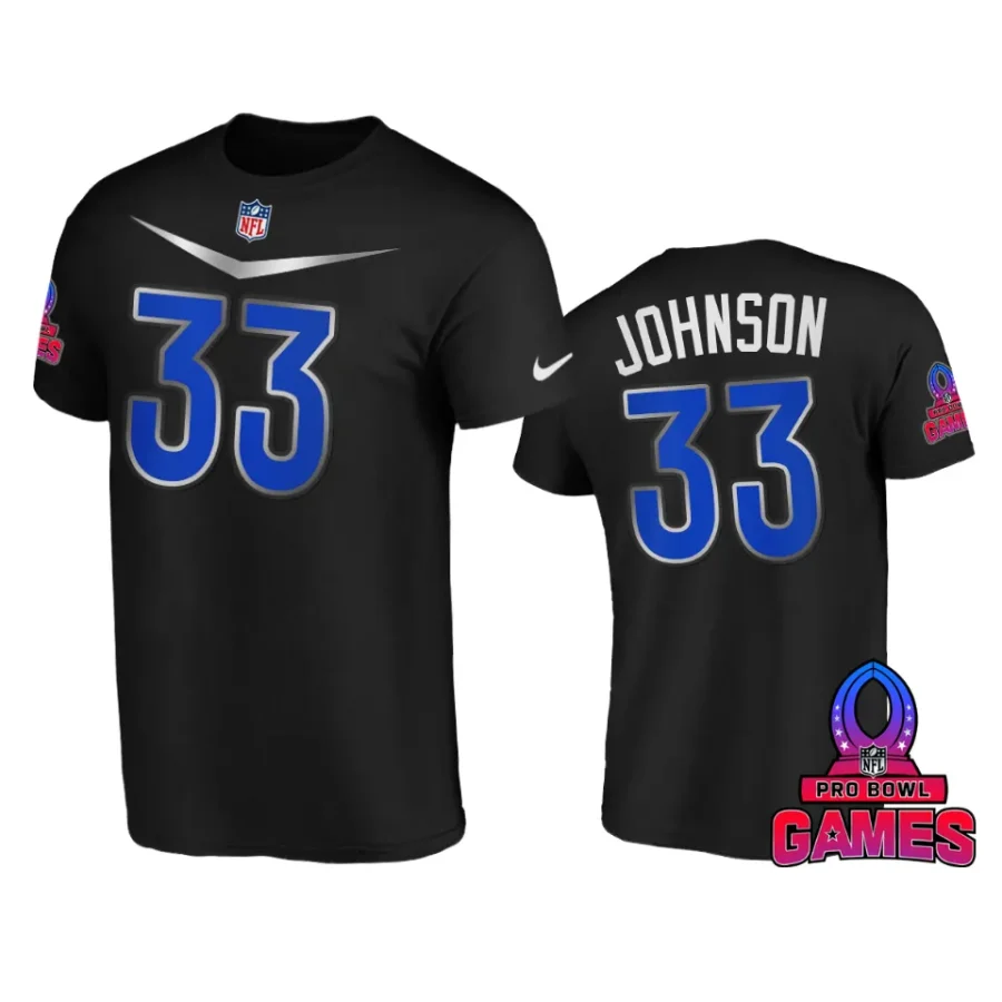 nfc jaylon johnson black 2024 pro bowl games name number t shirt