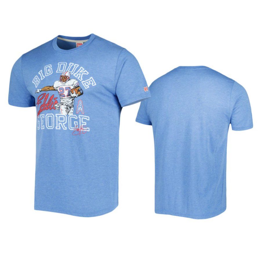 Houston Oilers Eddie George Light Blue Caricature Player Homage T-Shirt ...