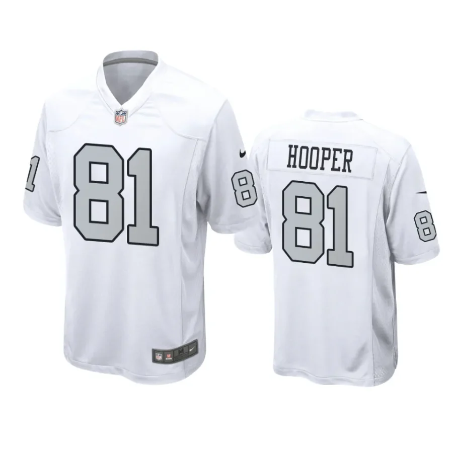 raiders austin hooper alternate game white jersey