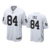 raiders keelan cole game white jersey