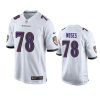 ravens morgan moses game white jersey