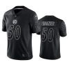 ryan shazier steelers black reflective limited jersey