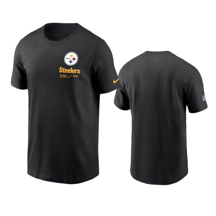 steelers black infographic lock up t shirt